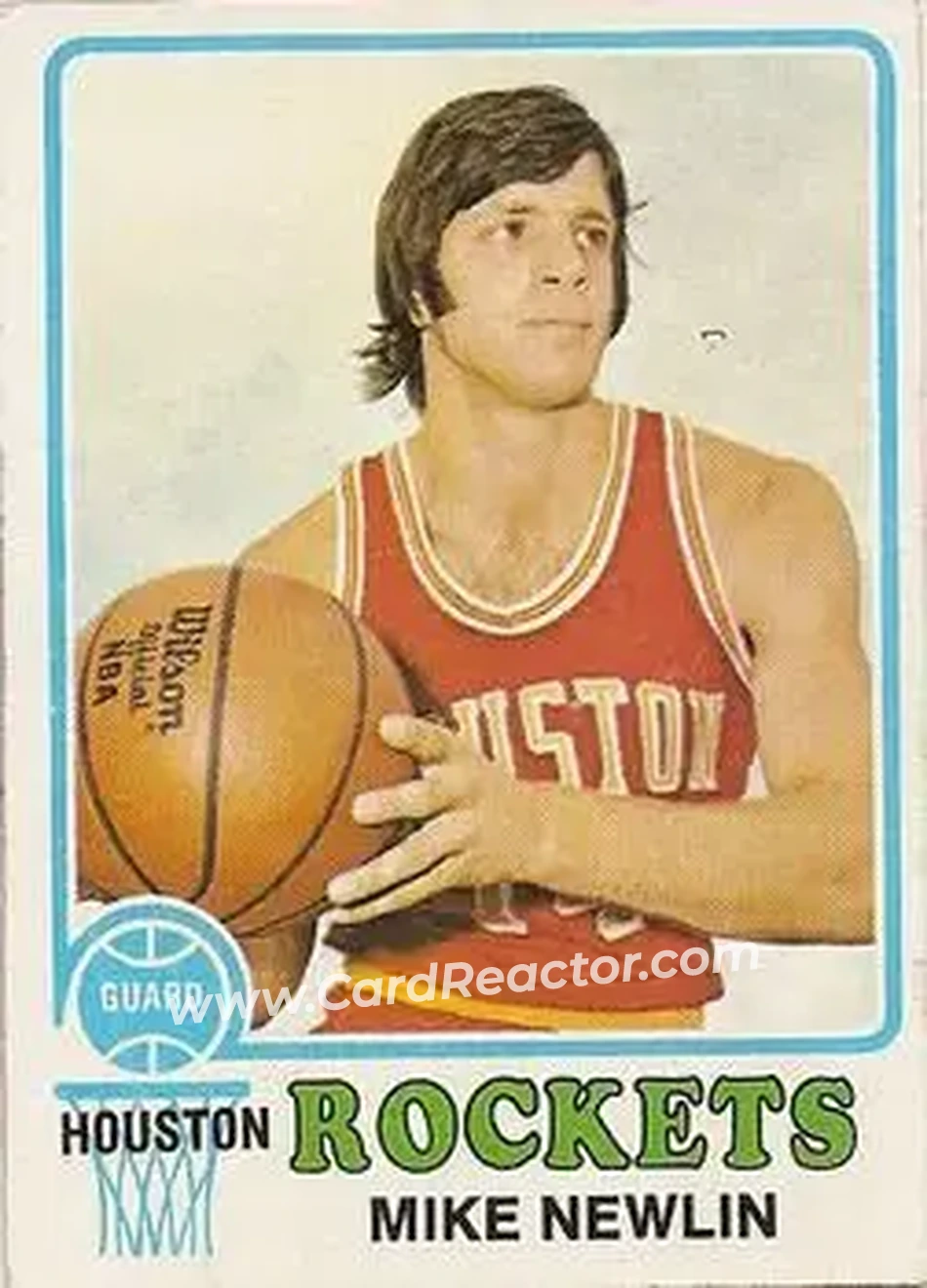 1973-74 Topps #44 - Mike Newlin - Houston Rockets - Front