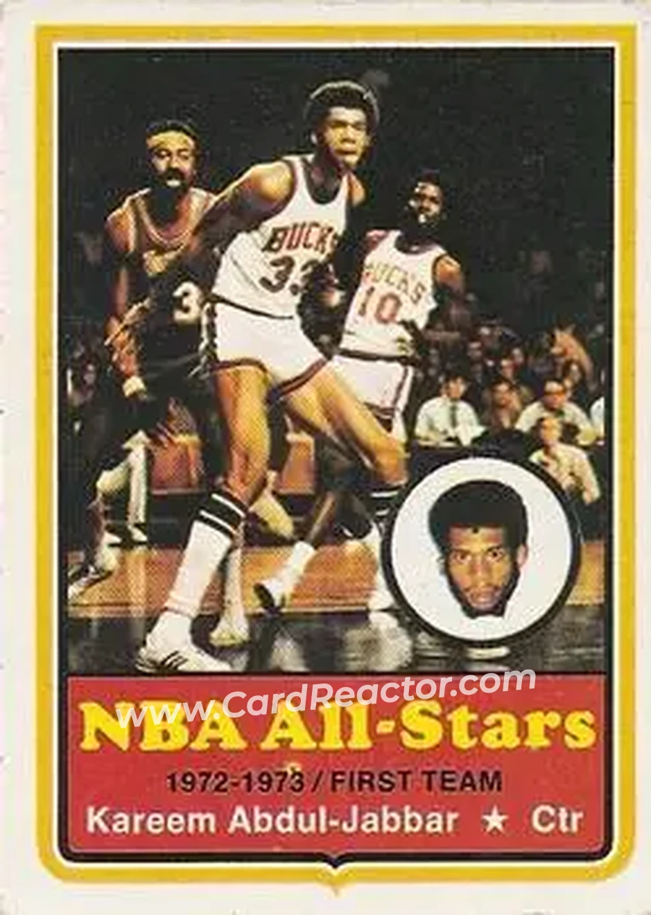 1973-74 Topps #50 - Kareem Abdul-Jabbar - Milwaukee Bucks - Front