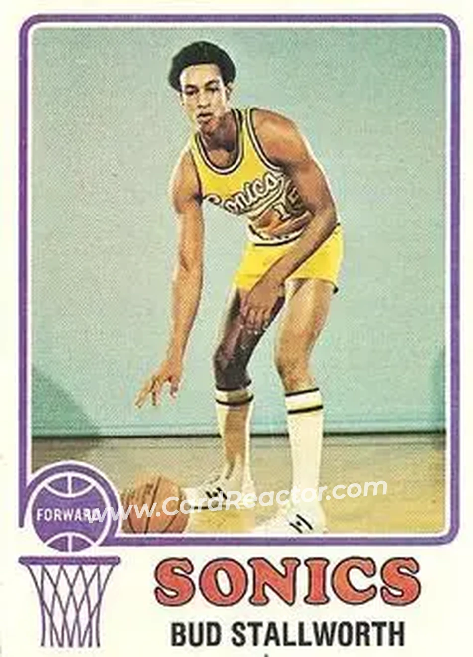 1973-74 Topps #58 - Bud Stallworth - Seattle SuperSonics - Front