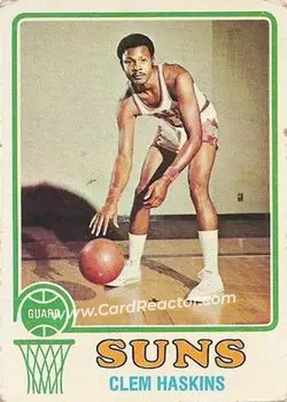 1973-74 Topps #59 - Clem Haskins - Phoenix Suns - Front