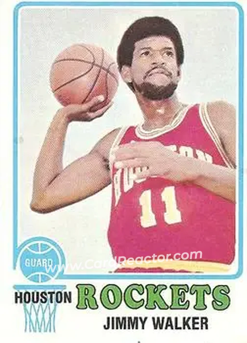 1973-74 Topps #61 - Jimmy Walker - Houston Rockets - Front