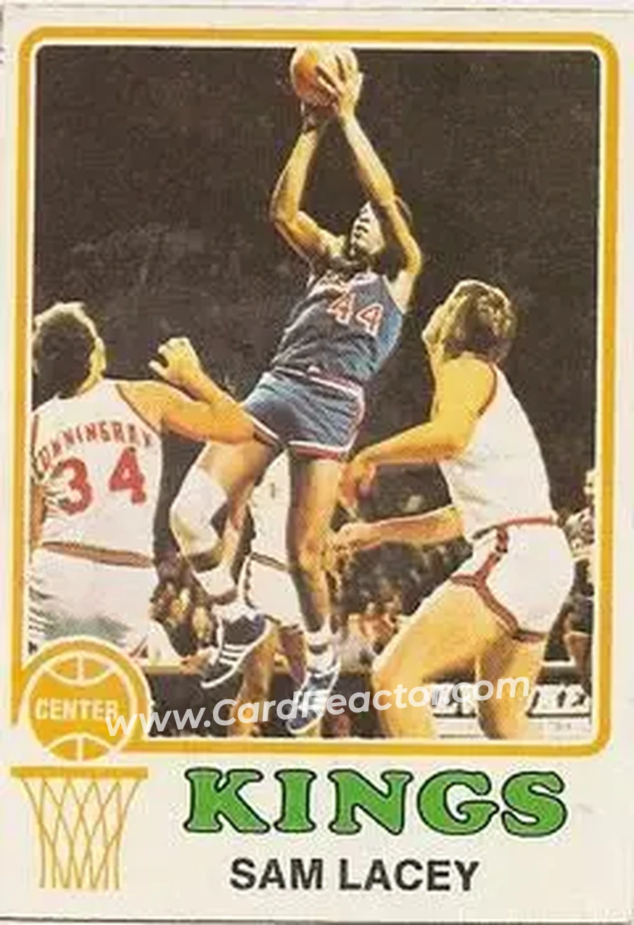 1973-74 Topps #85 - Sam Lacey - Kansas City-Omaha Kings - Front 1973-74 Topps #85 - Sam Lacey - Kansas City-Omaha Kings - Front