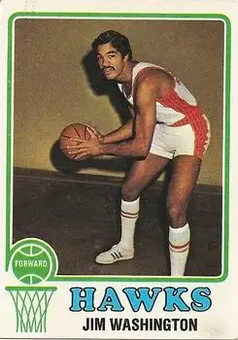 1973-74 Topps #87 - Jim Washington - Atlanta Hawks