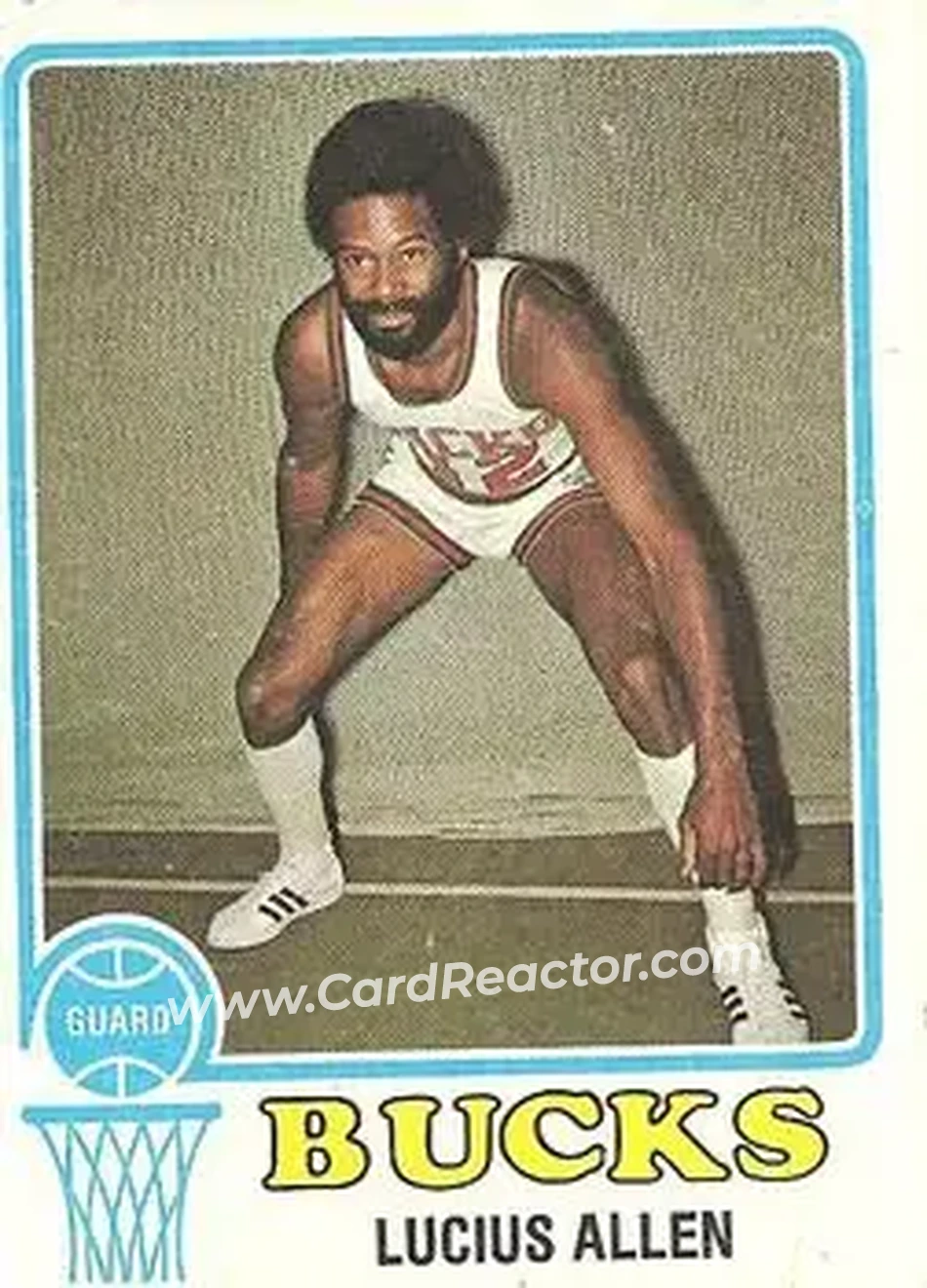 1973-74 Topps #88 - Lucius Allen - Milwaukee Bucks - Front