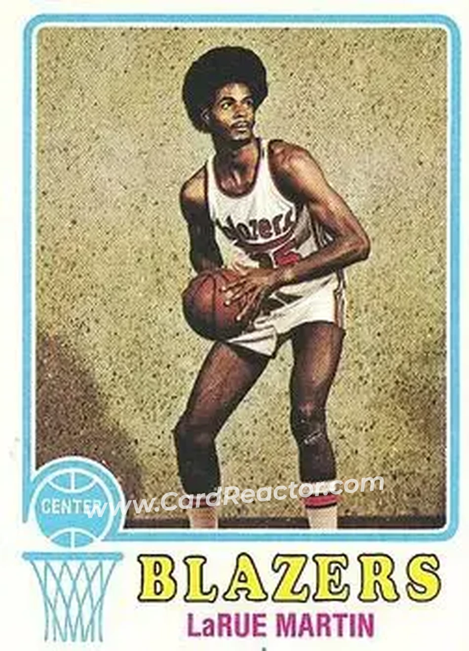 1973-74 Topps #89 - LaRue Martin - Portland Trail Blazers - Front