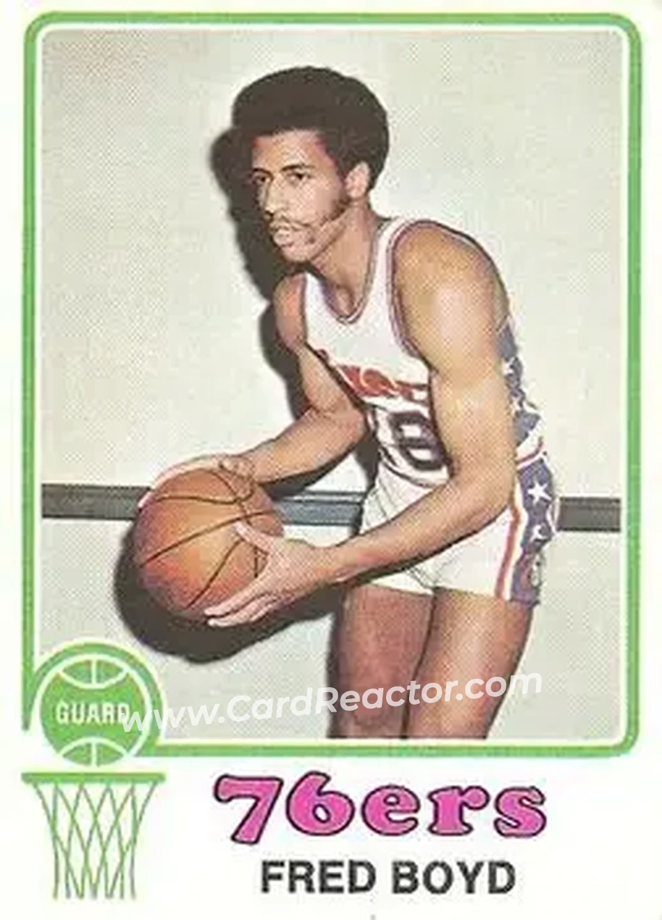 1973-74 Topps #91 - Fred Boyd - Philadelphia 76ers - Front