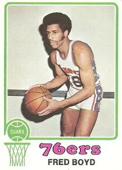 1973-74 Topps #91 - Fred Boyd - Philadelphia 76ers