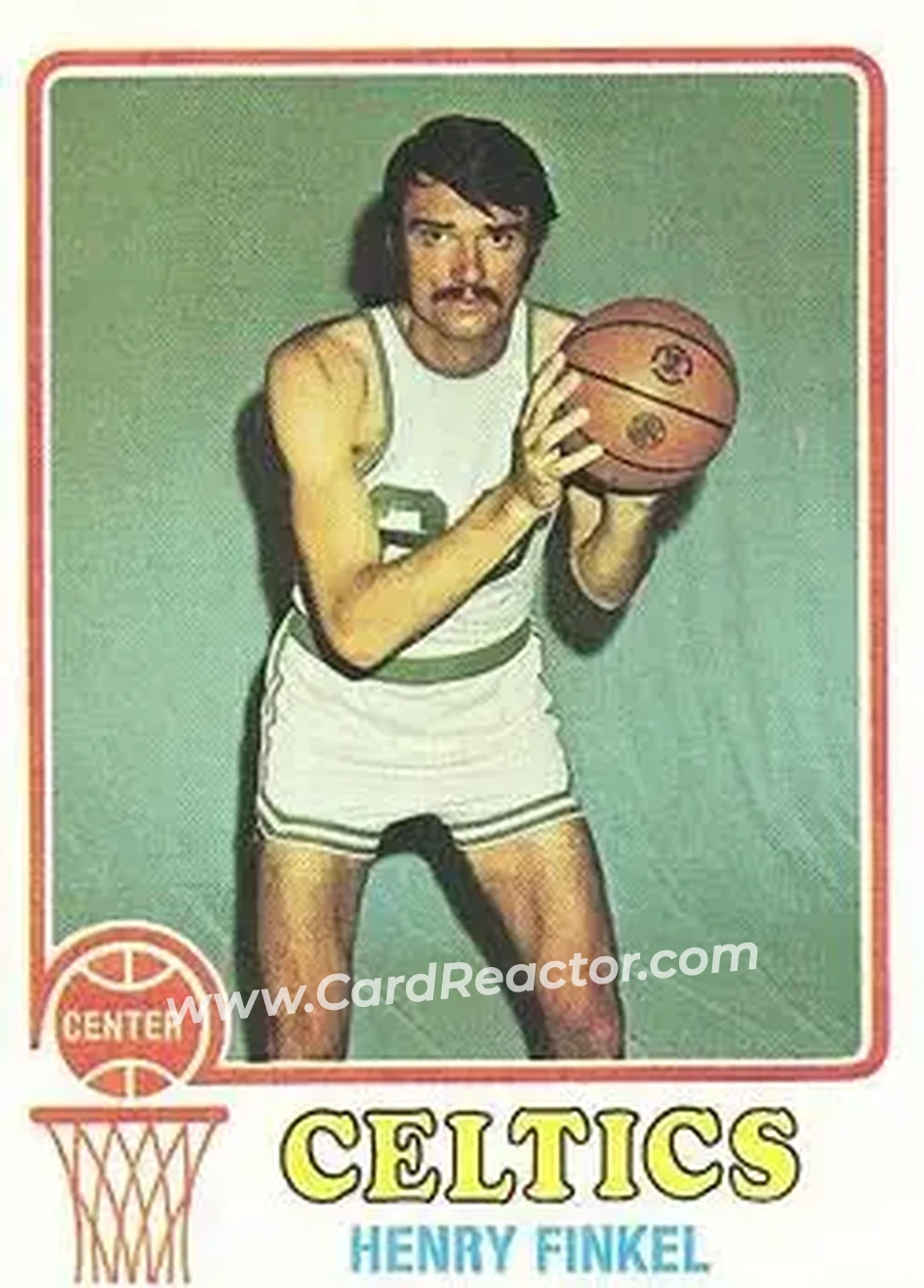 1973-74 Topps #94 - Henry Finkel - Boston Celtics - Front