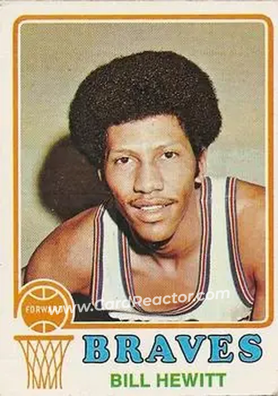 1973-74 Topps #97 - Bill Hewitt - Buffalo Braves - Front