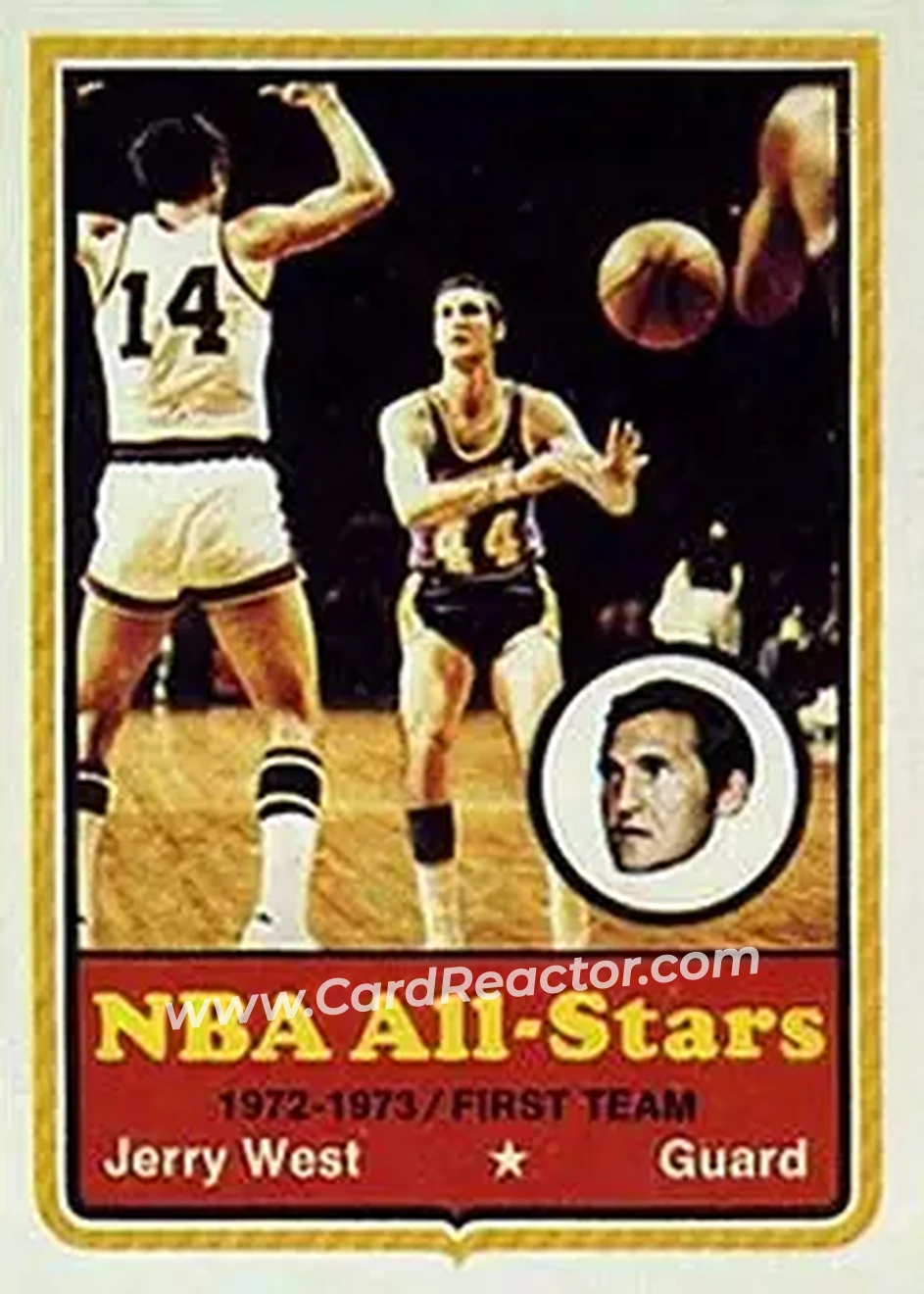 1973-74 Topps #100 - Jerry West - Los Angeles Lakers - Front