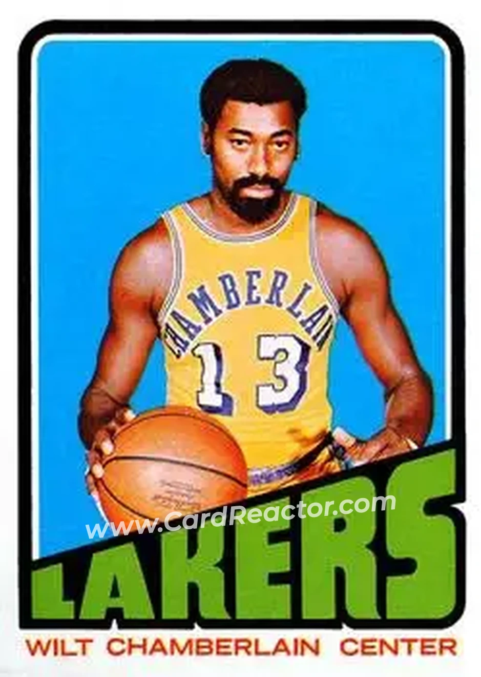 1972-73 Topps #1 - Wilt Chamberlain - Los Angeles Lakers - Front
