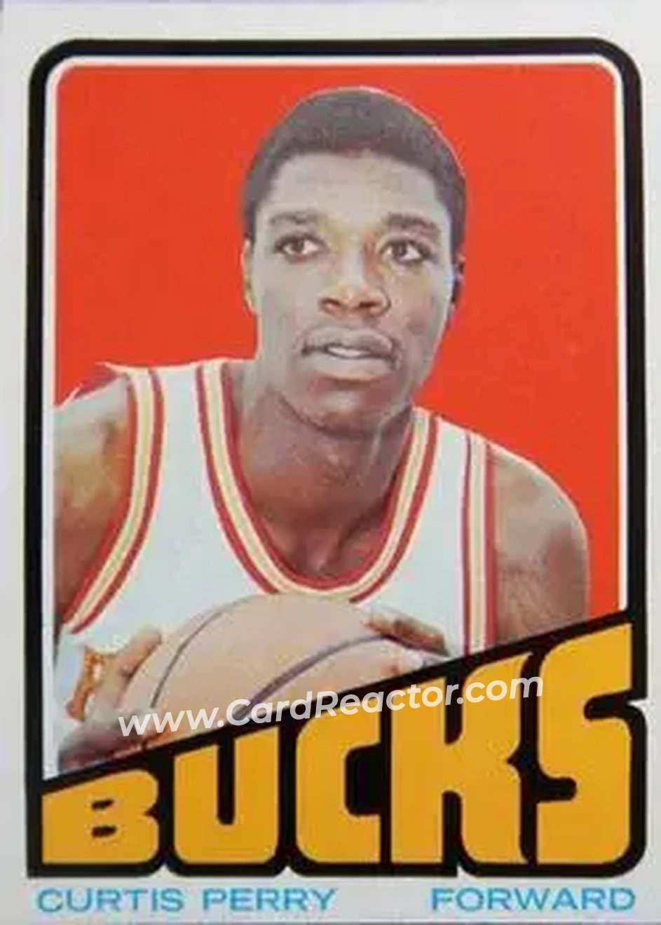 1972-73 Topps #4 - Curtis Perry - Milwaukee Bucks - Front