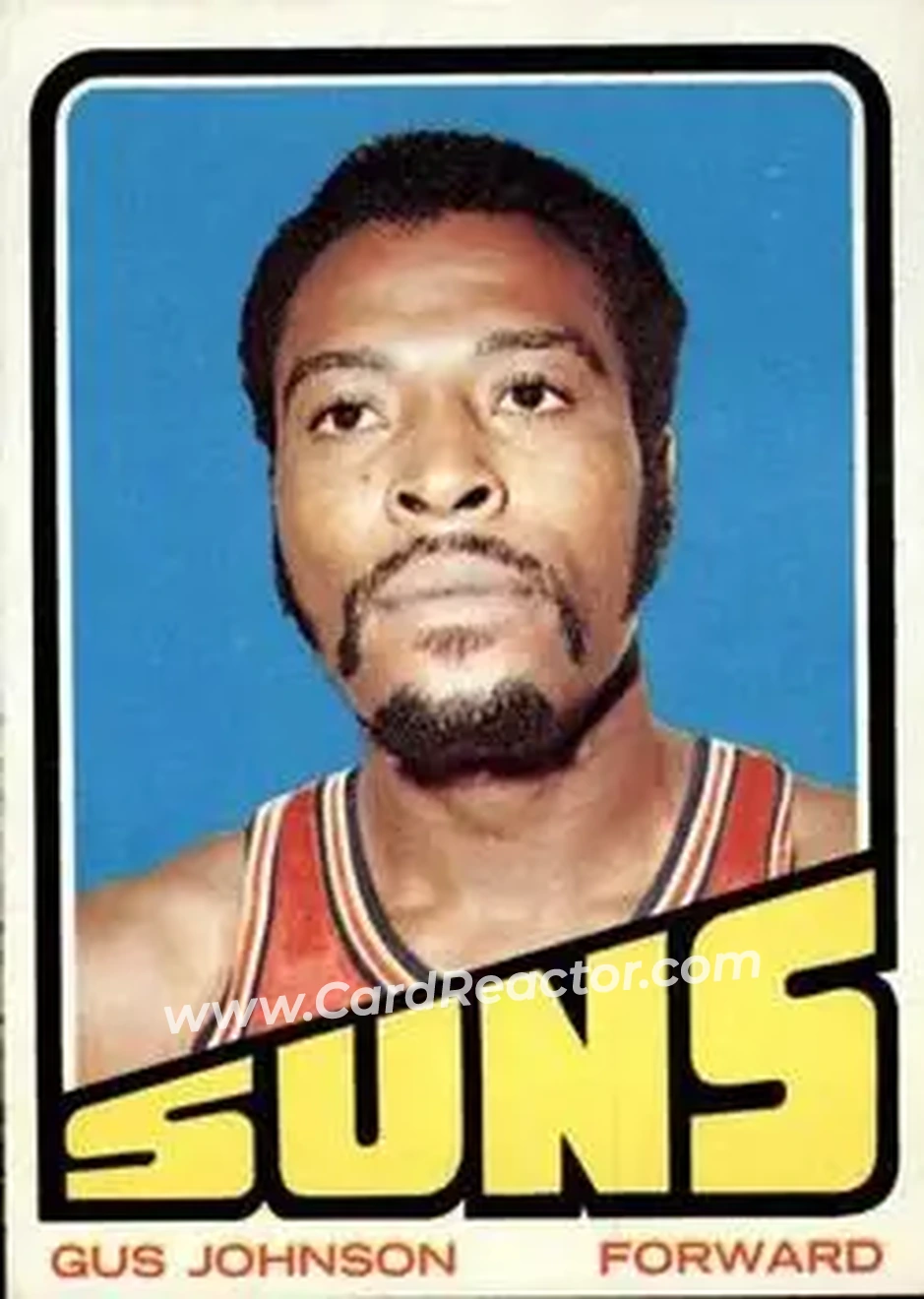 1972-73 Topps #6 - Gus Johnson - Phoenix Suns - Front