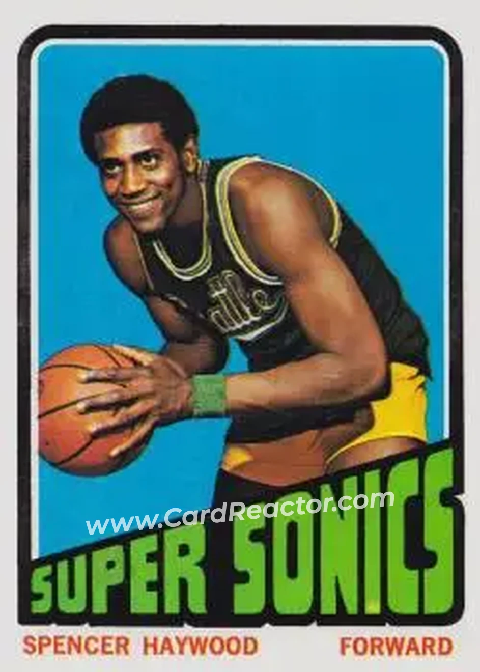 1972-73 Topps #10 - Spencer Haywood - Seattle SuperSonics - Front