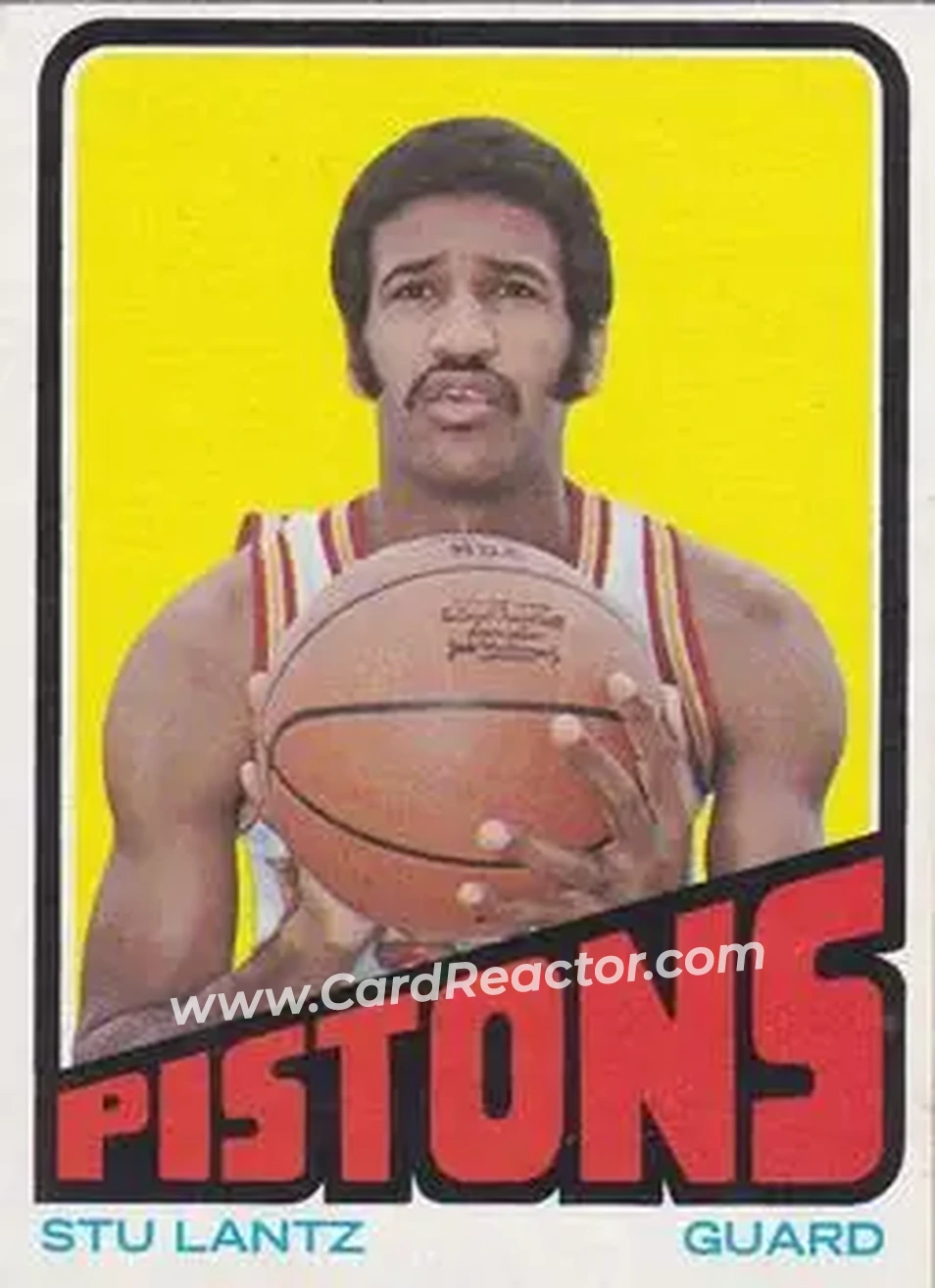 1972-73 Topps #16 - Stu Lantz - Detroit Pistons - Front