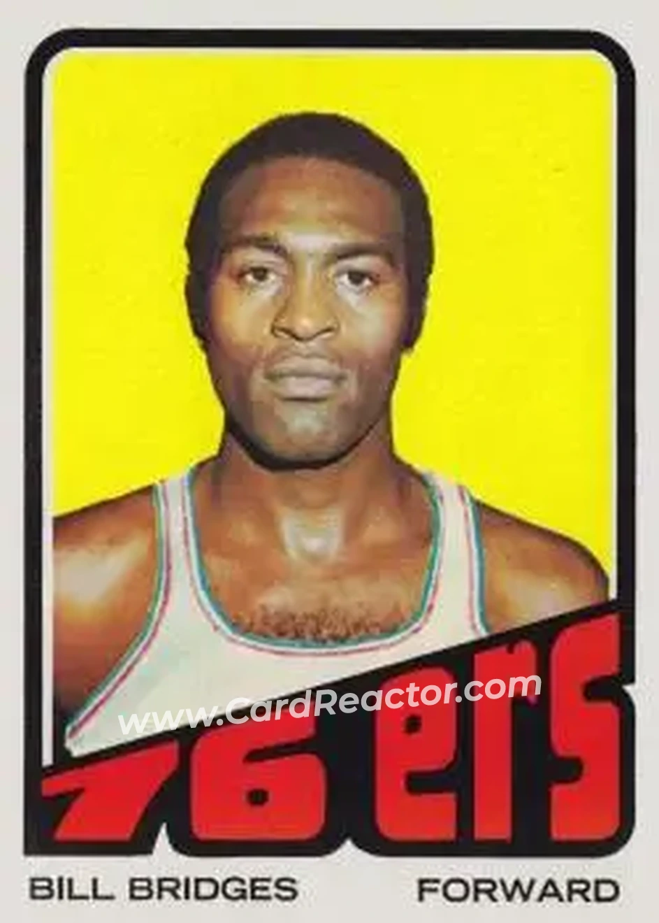 1972-73 Topps #17 - Bill Bridges - Philadelphia 76ers - Front