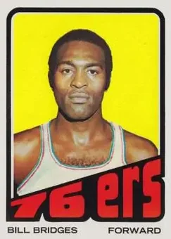 1972-73 Topps #17 - Bill Bridges - Philadelphia 76ers