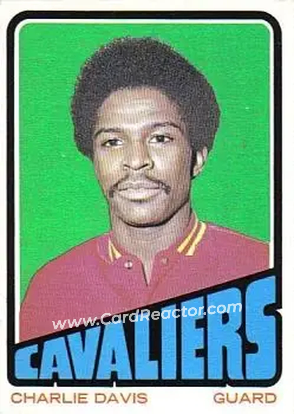 1972-73 Topps #27 - Charlie Davis - Cleveland Cavaliers - Front