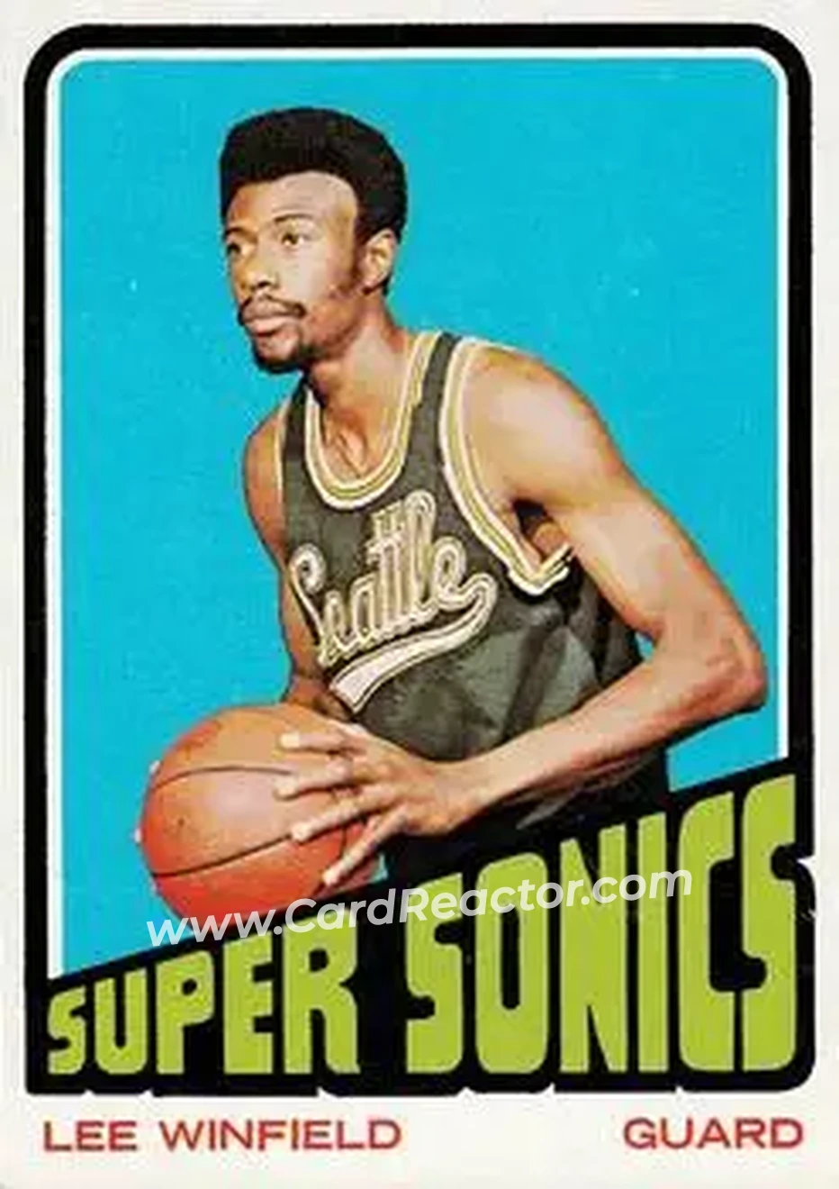1972-73 Topps #33 - Lee Winfield - Seattle SuperSonics - Front 1972-73 Topps #33 - Lee Winfield - Seattle SuperSonics - Front