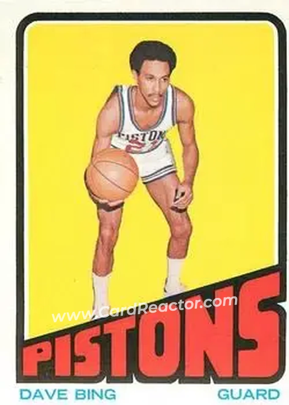 1972-73 Topps #35 - Dave Bing - Detroit Pistons - Front 1972-73 Topps #35 - Dave Bing - Detroit Pistons - Front