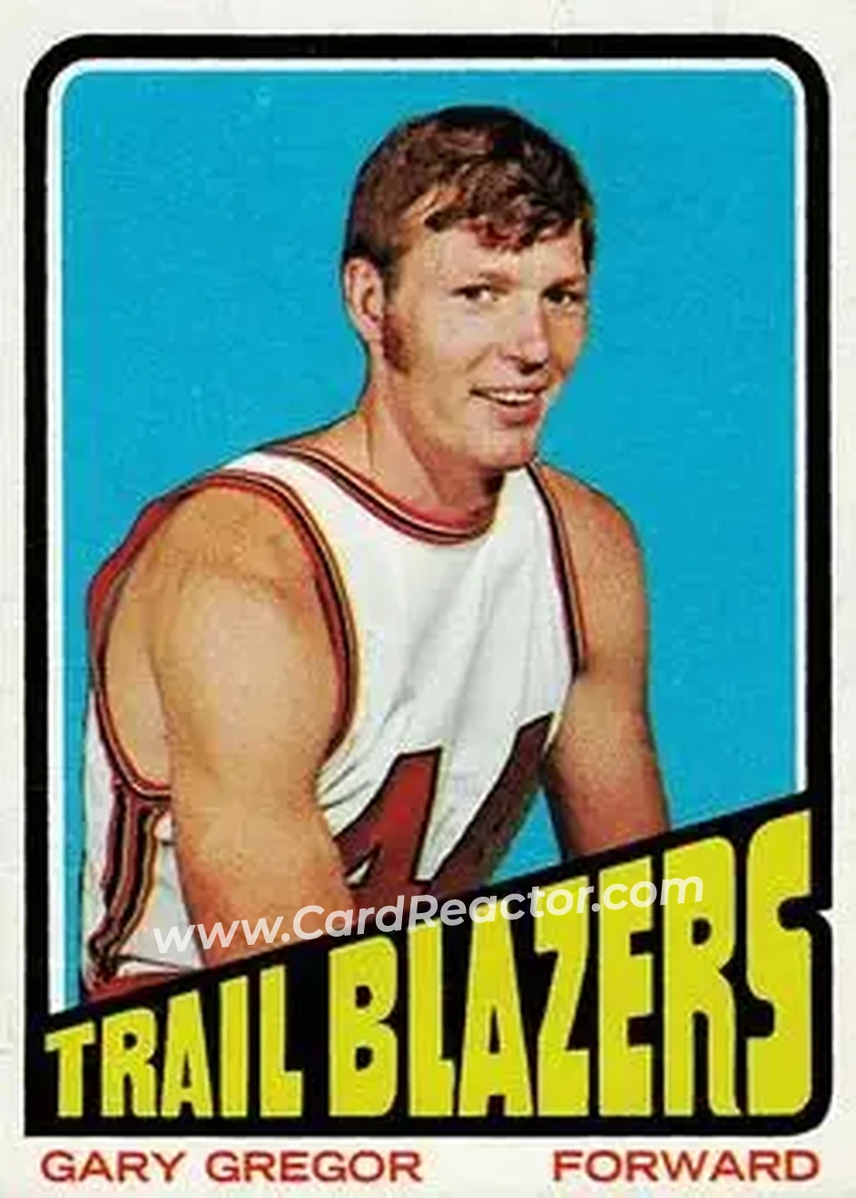 1972-73 Topps #36 - Gary Gregor - Portland Trail Blazers - Front
