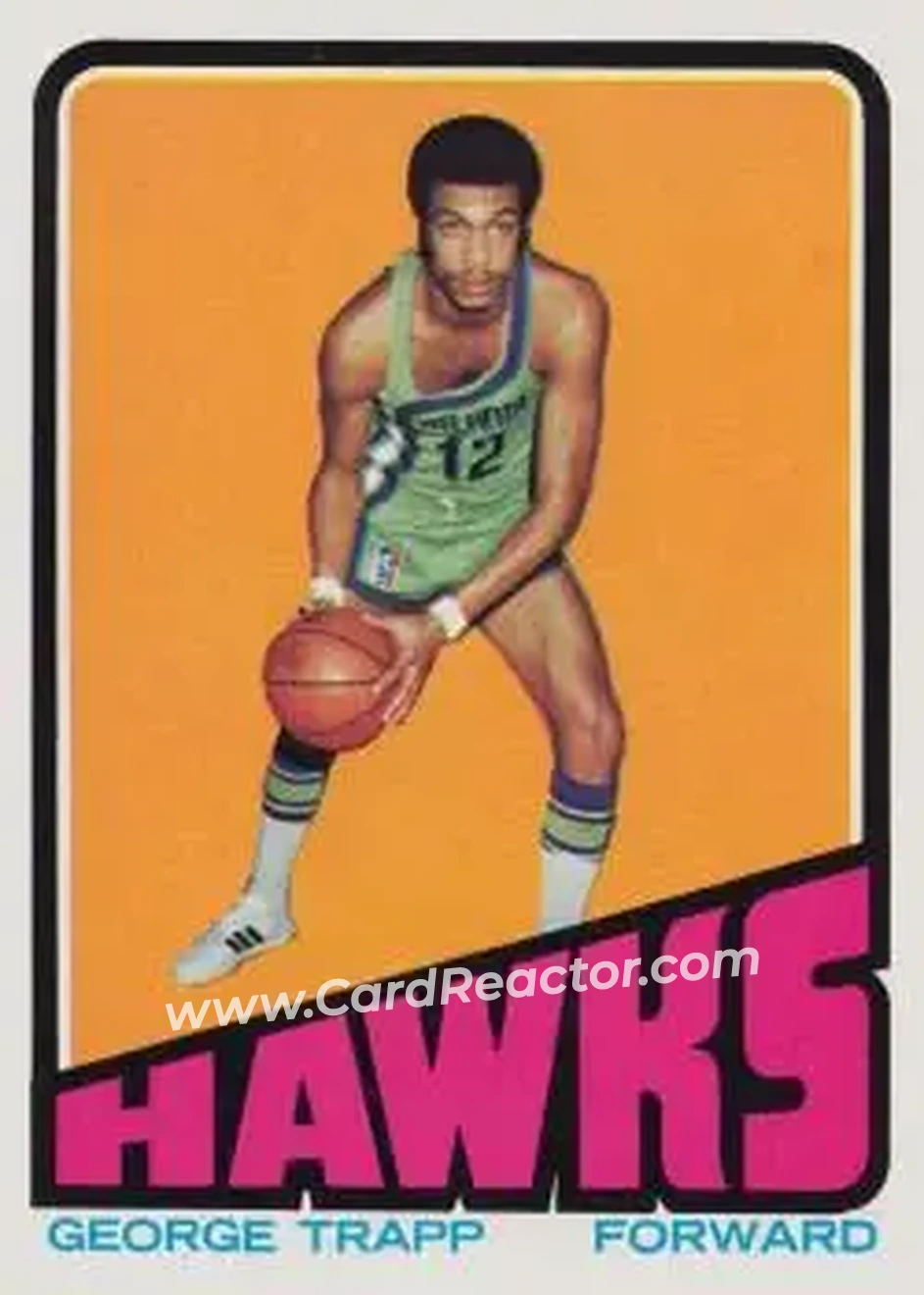 1972-73 Topps #38 - George Trapp - Atlanta Hawks - Front