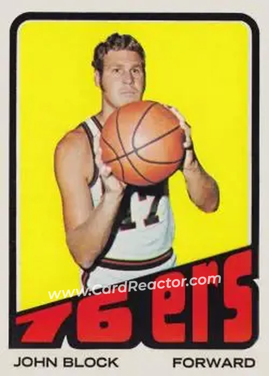 1972-73 Topps #41 - John Block - Philadelphia 76ers - Front 1972-73 Topps #41 - John Block - Philadelphia 76ers - Front