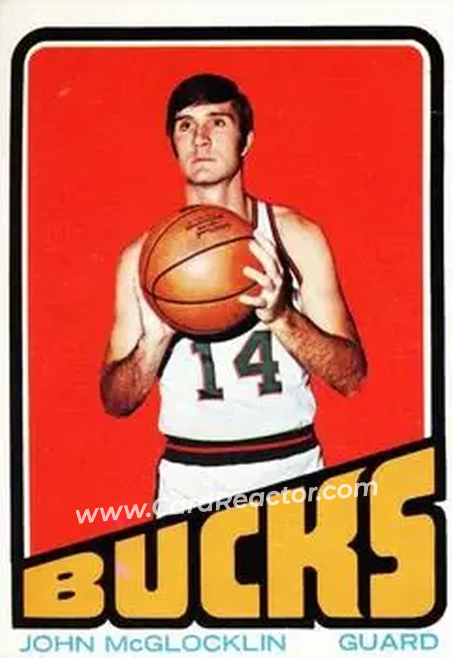 1972-73 Topps #54 - Jon McGlocklin - Milwaukee Bucks - Front