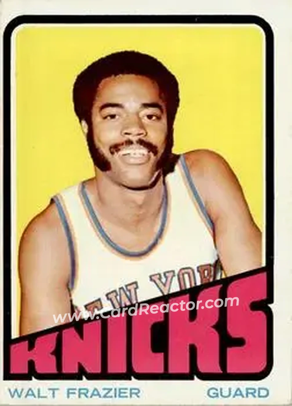 1972-73 Topps #60 - Walt Frazier - New York Knicks - Front 1972-73 Topps #60 - Walt Frazier - New York Knicks - Front