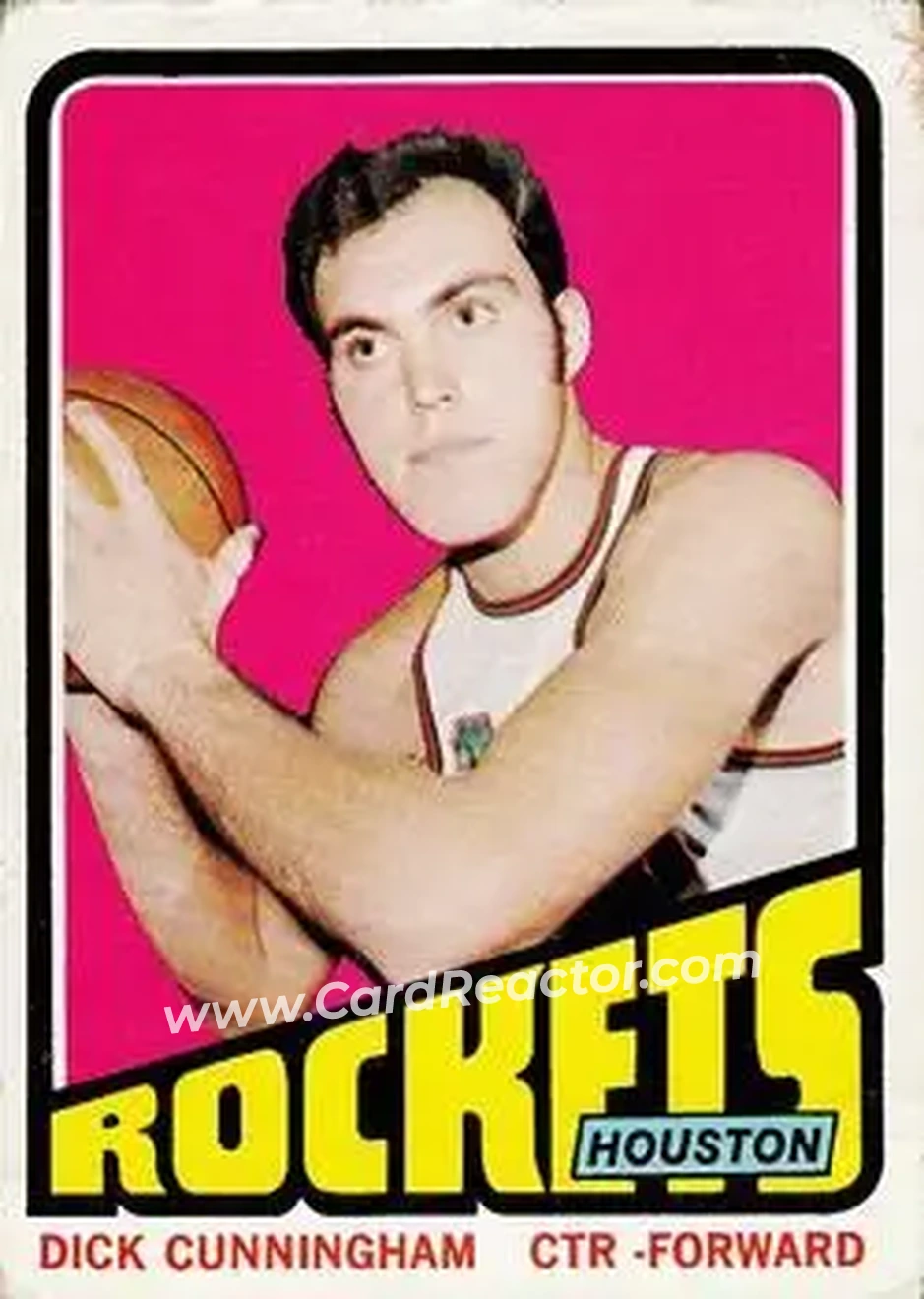1972-73 Topps #62 - Dick Cunningham - Houston Rockets - Front