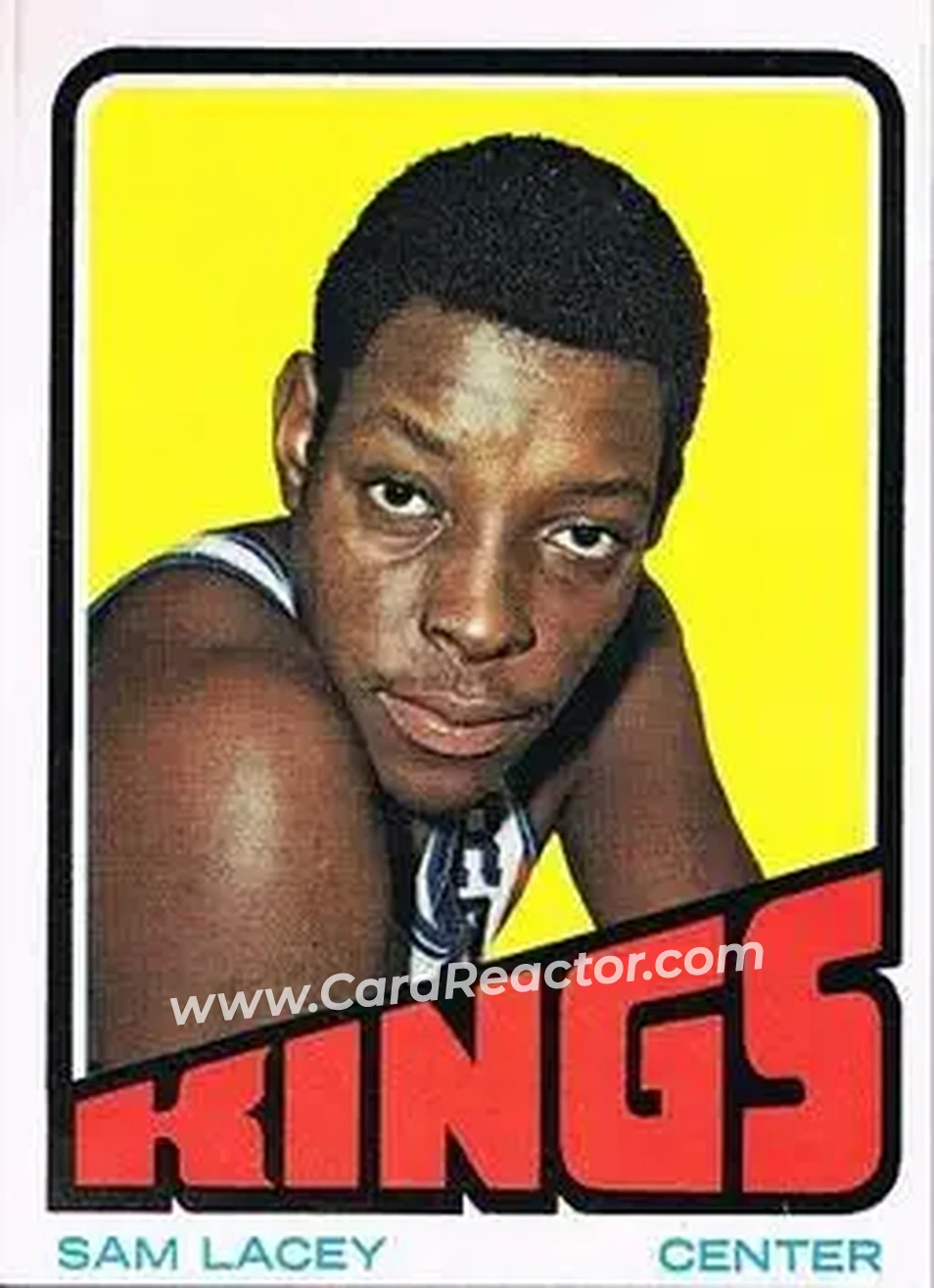 1972-73 Topps #63 - Sam Lacey - Kansas City-Omaha Kings - Front 1972-73 Topps #63 - Sam Lacey - Kansas City-Omaha Kings - Front