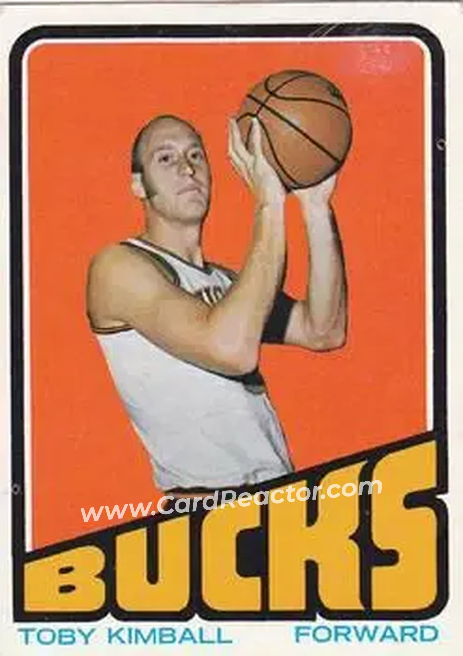 1972-73 Topps #68 - Toby Kimball - Milwaukee Bucks - Front