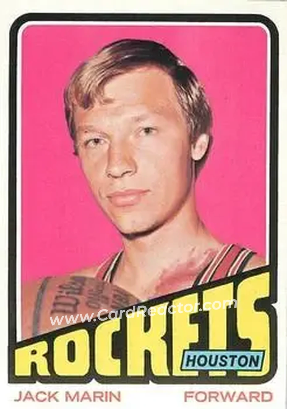 1972-73 Topps #70 - Jack Marin - Houston Rockets - Front