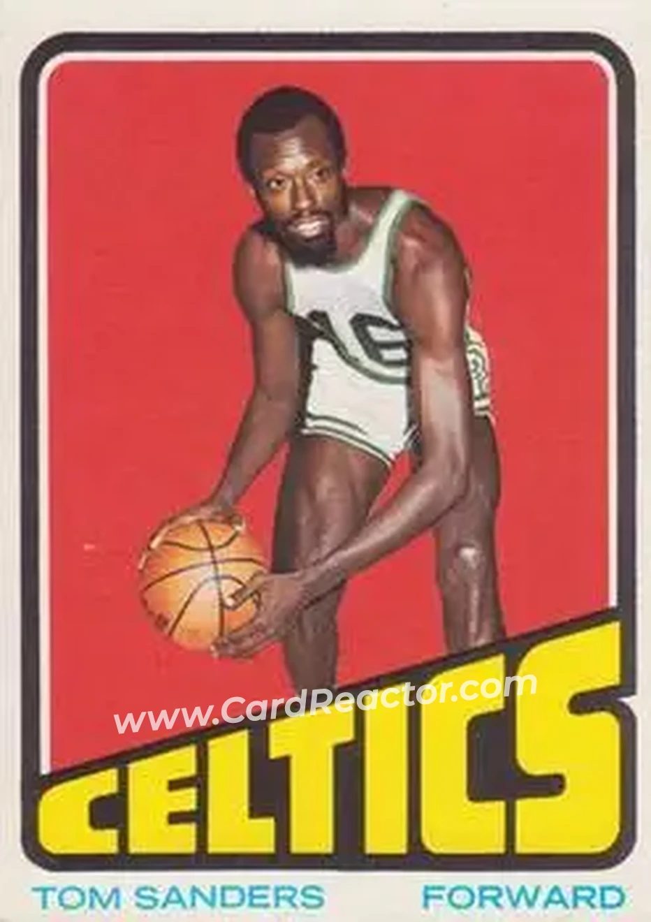 1972-73 Topps #74 - Tom Sanders - Boston Celtics - Front