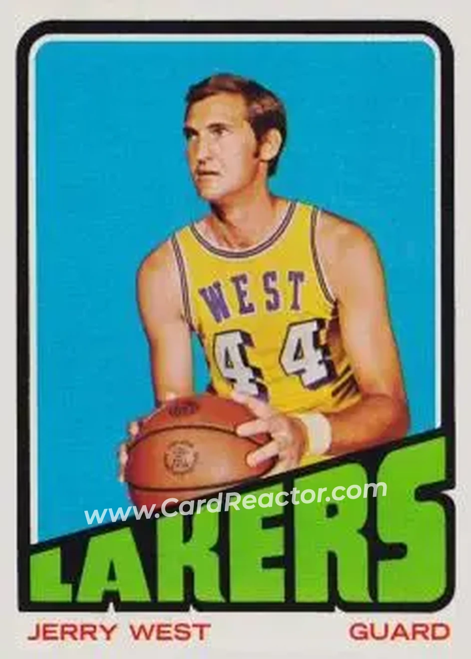 1972-73 Topps #75 - Jerry West - Los Angeles Lakers - Front