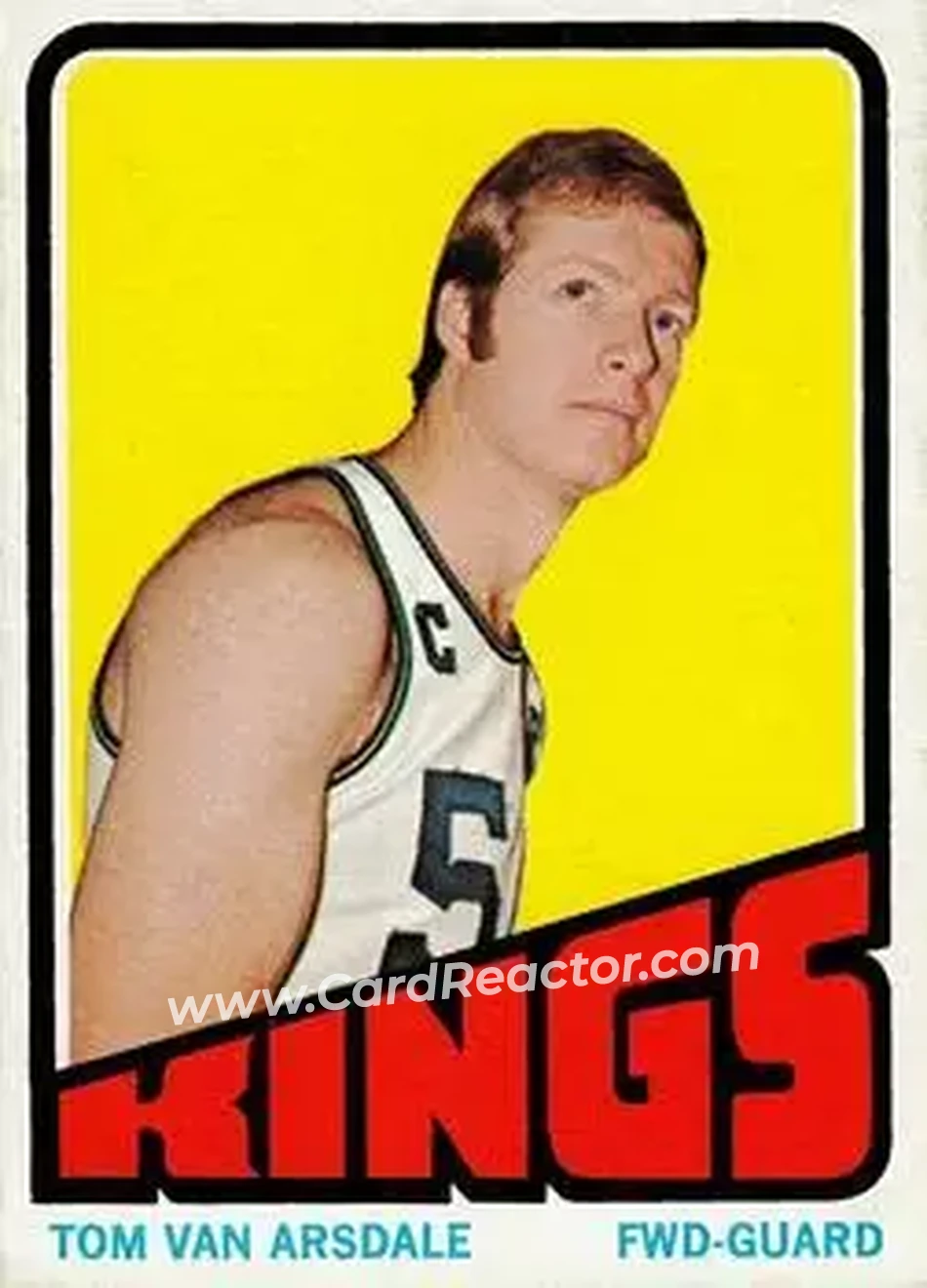 1972-73 Topps #79 - Tom Van Arsdale - Kansas City-Omaha Kings - Front