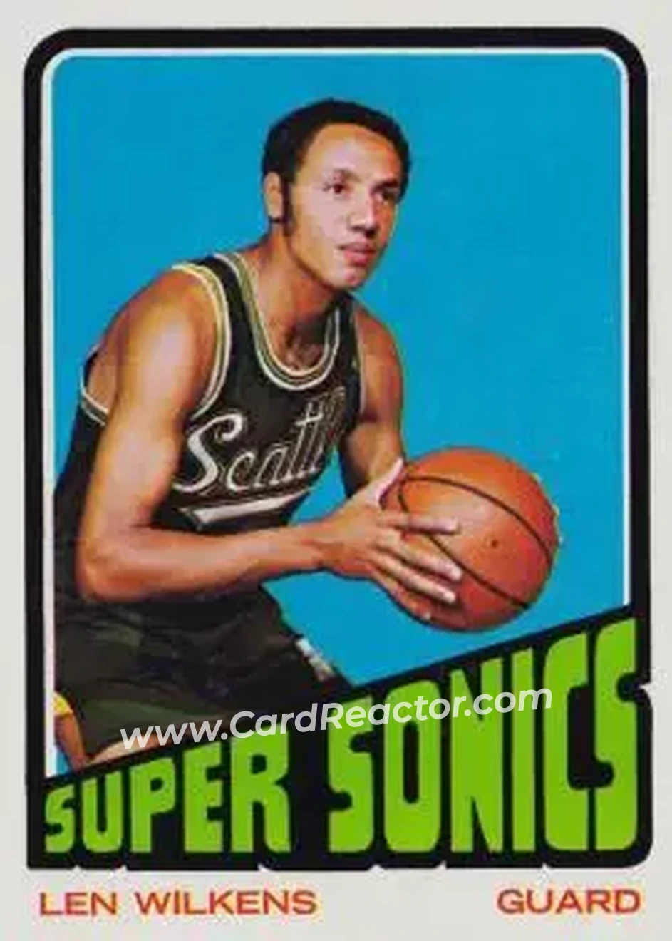 1972-73 Topps #81 - Lenny Wilkens - Seattle SuperSonics - Front