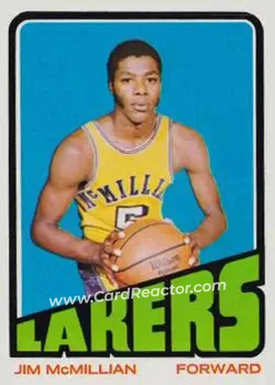 1972-73 Topps #89 - Jim McMillian - Los Angeles Lakers - Front