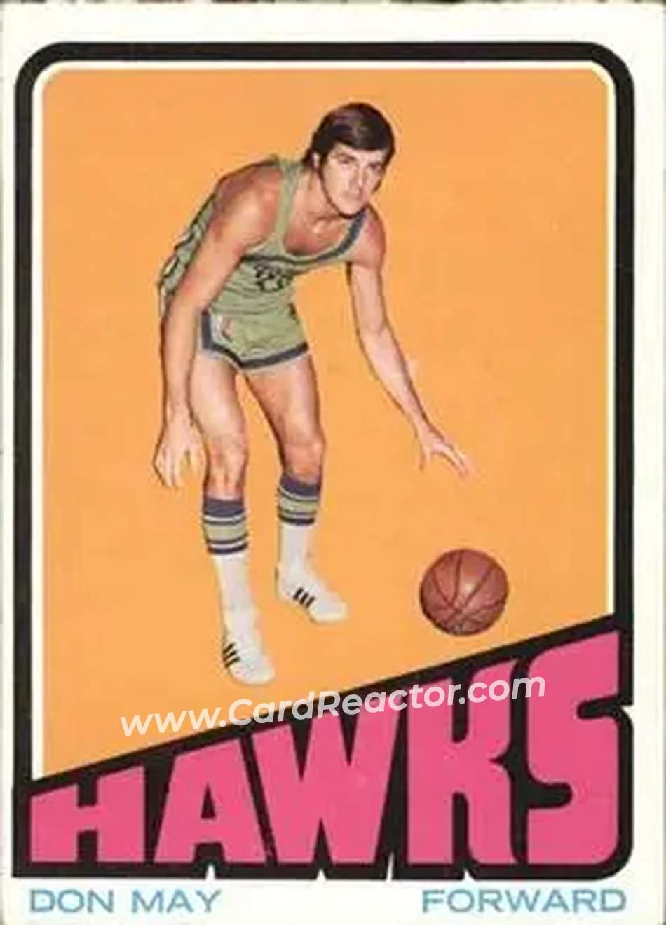 1972-73 Topps #96 - Don May - Atlanta Hawks - Front