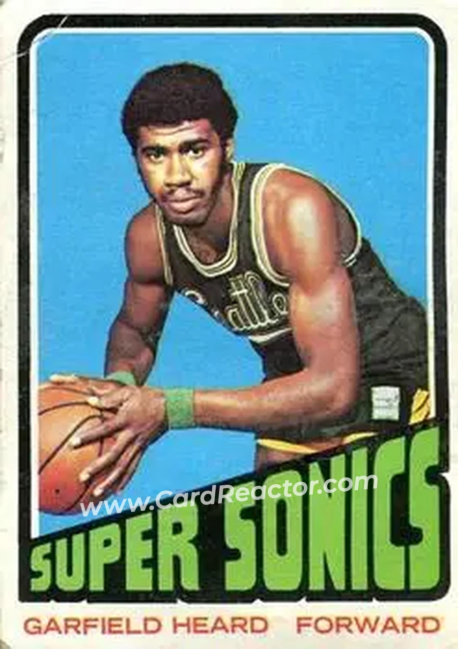 1972-73 Topps #98 - Garfield Heard - Seattle SuperSonics - Front