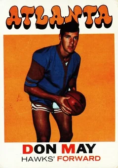 1971-72 Topps #6 - Don May - Atlanta Hawks