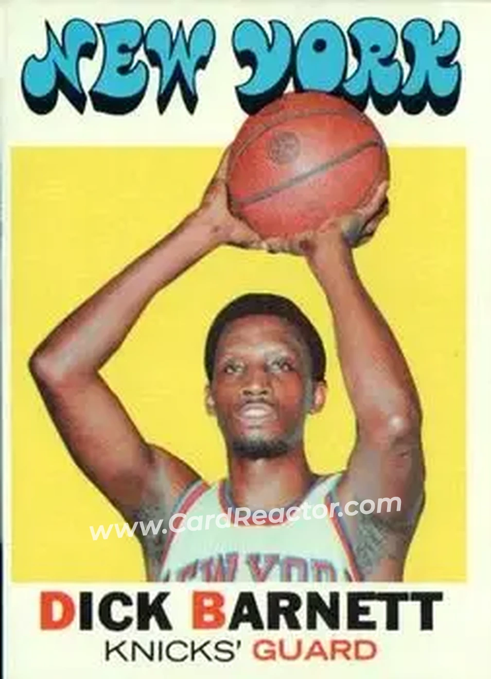 1971-72 Topps #17 - Dick Barnett - New York Knicks - Front