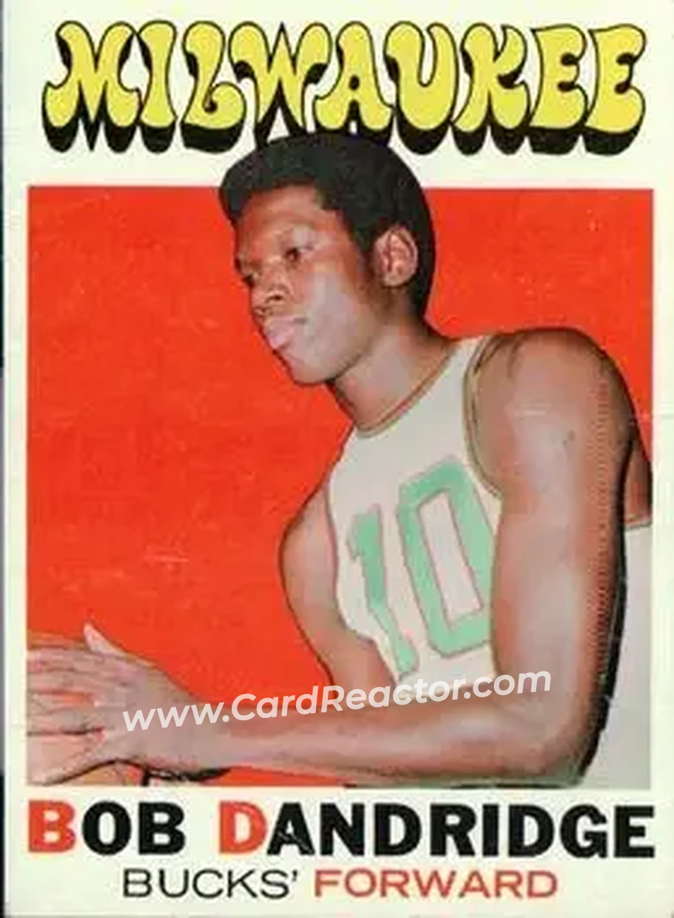 1971-72 Topps #59 - Bob Dandridge - Milwaukee Bucks - Front
