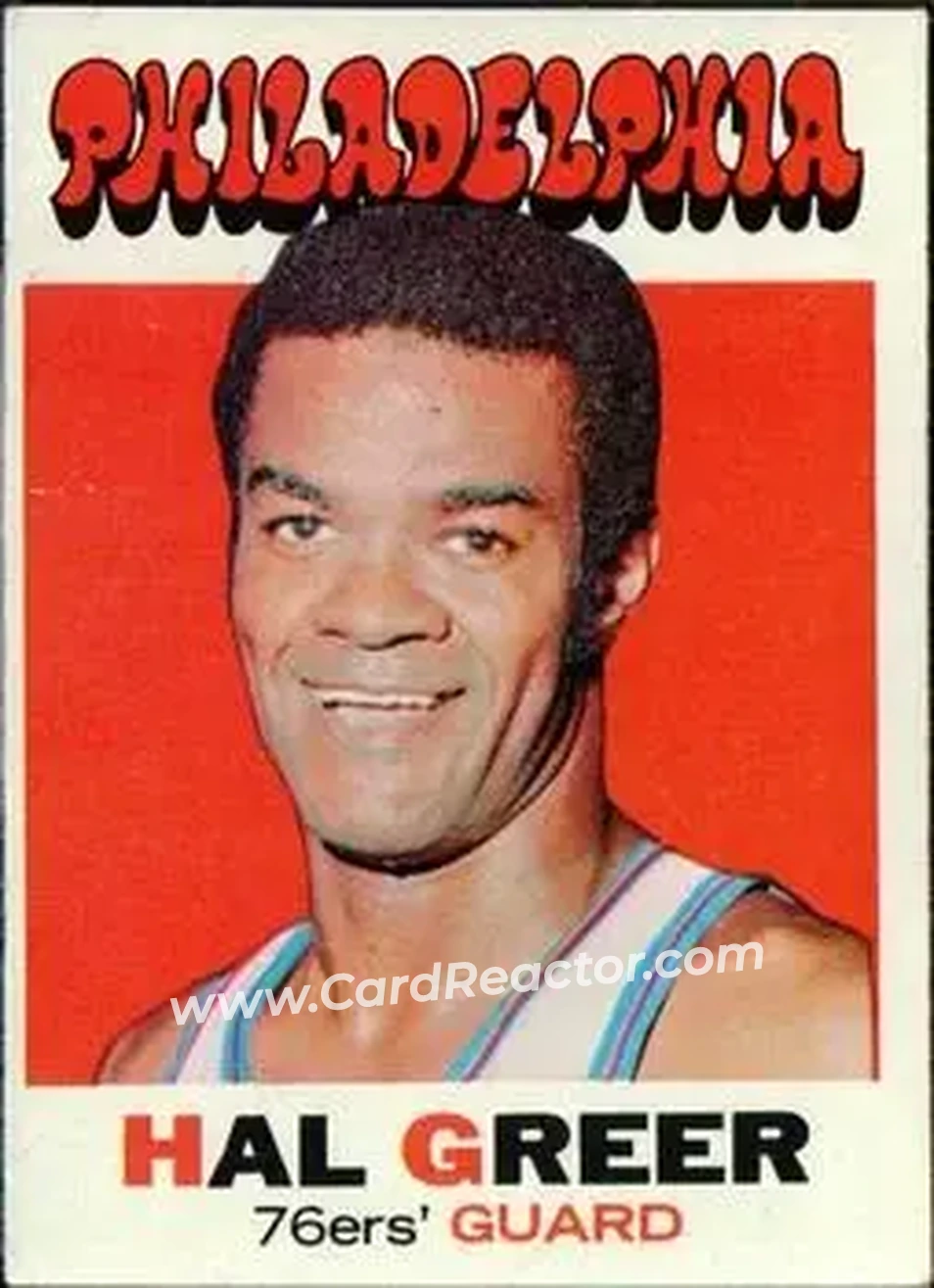 1971-72 Topps #60 - Hal Greer - Philadelphia 76ers - Front