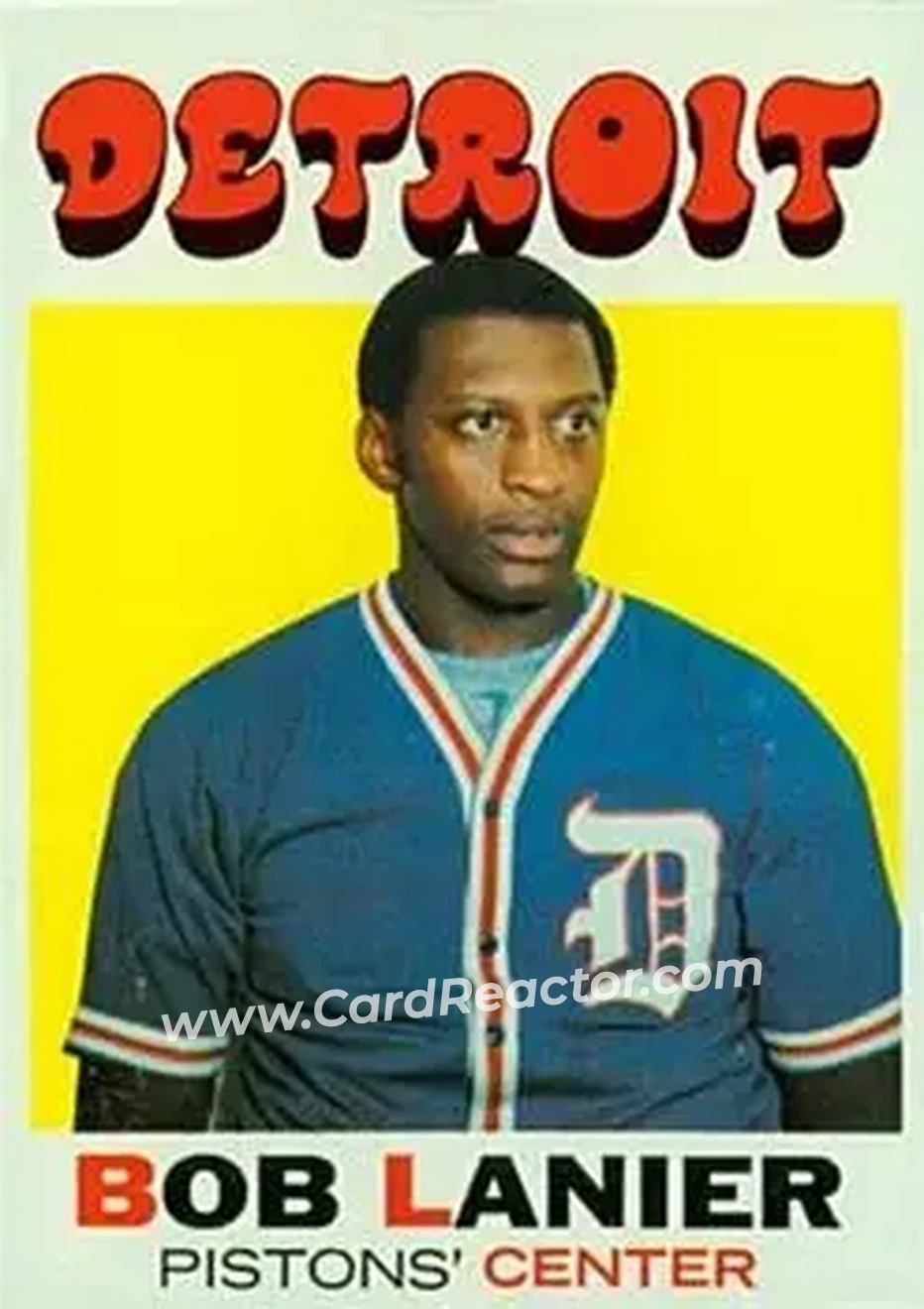 1971-72 Topps #63 - Bob Lanier - Detroit Pistons - Front