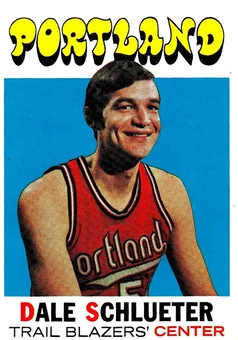 1971-72 Topps #76 - Dale Schlueter - Portland Trail Blazers