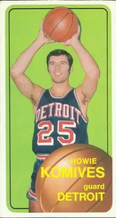 1970-71 Topps #42 - Howie Komives - Detroit Pistons