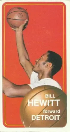 1970-71 Topps #56 - Bill Hewitt - Detroit Pistons