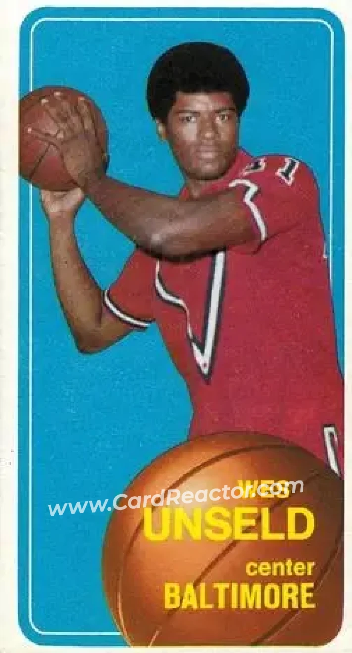1970-71 Topps #72 - Wes Unseld - Baltimore Bullets