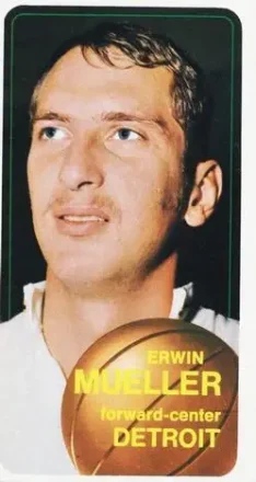 1970-71 Topps #82 - Erwin Mueller - Detroit Pistons